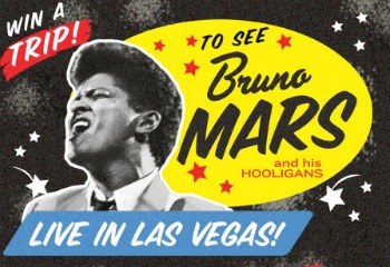 Win a Las Vegas trip to See Bruno Mars