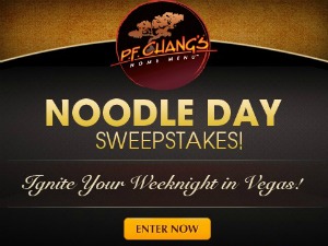 P.F. Chang's Las Vegas Trip Sweepstakes